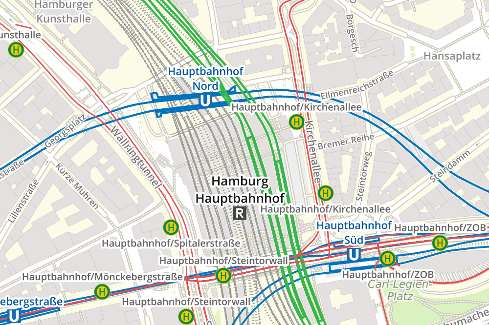 OSM Bright + Public Transport Zoom 16